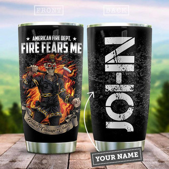 Firefighter Personalized Stainless Steel Tumbler 20Oz - Thegiftio UK
