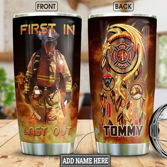 Firefighter Personalized Stainless Steel Tumbler 20Oz - Thegiftio UK
