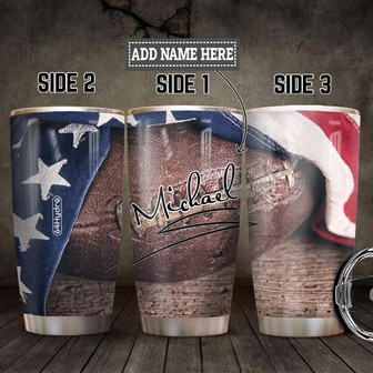 Football Personalized Stainless Steel Tumbler 20Oz - Thegiftio UK