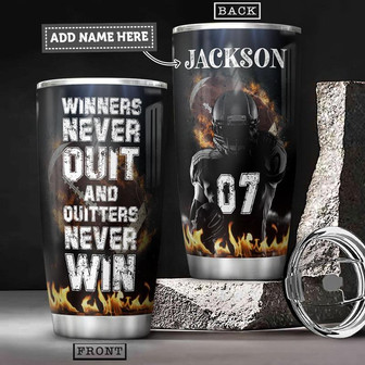 Football Personalized Stainless Steel Tumbler 20Oz - Thegiftio UK