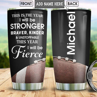 Football This Year Personalized Stainless Steel Tumbler 20Oz - Thegiftio UK
