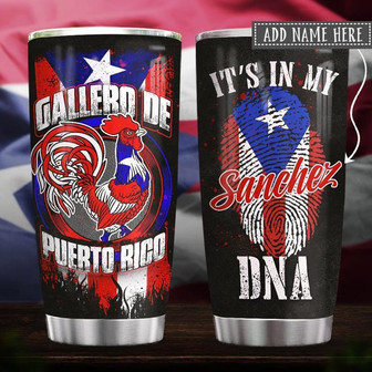 Gallero De Puerto Rico Personalized Stainless Steel Tumbler 20Oz - Thegiftio UK