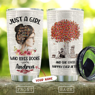 Girl Book Personalized Stainless Steel Tumbler 20Oz - Thegiftio UK