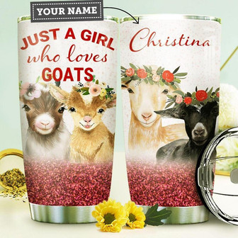 Goat Personalized Stainless Steel Tumbler 20Oz - Thegiftio UK