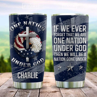 God Nation Personalized Stainless Steel Tumbler 20Oz - Thegiftio UK