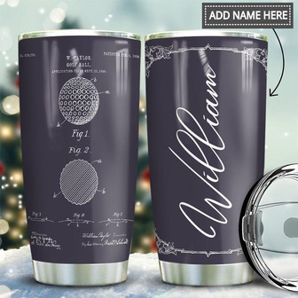 Golf Ball Personalized Stainless Steel Tumbler 20Oz - Thegiftio