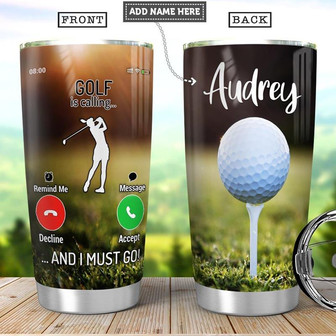 Golf Calling Personalized Stainless Steel Tumbler 20Oz - Thegiftio UK