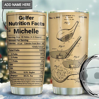 Golf Club Facts Personalized Stainless Steel Tumbler 20Oz - Thegiftio UK