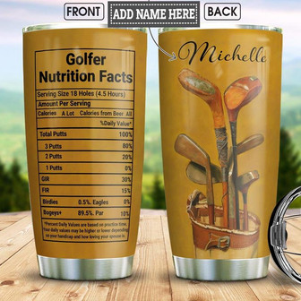 Golf Facts Personalized Stainless Steel Tumbler 20Oz - Thegiftio UK