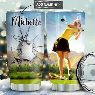 Golf Girl Personalized Stainless Steel Tumbler 20Oz - Thegiftio UK