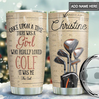 Golf Girl Personalized Stainless Steel Tumbler 20Oz - Thegiftio UK