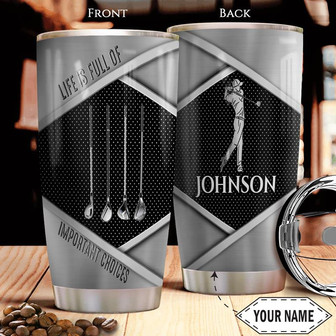 Golf Personalized Stainless Steel Tumbler 20Oz - Thegiftio UK