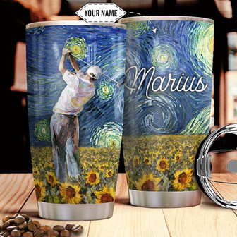 Golf Personalized Stainless Steel Tumbler 20Oz - Thegiftio UK