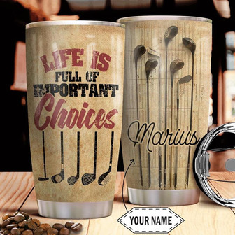 Golf Personalized Stainless Steel Tumbler 20Oz - Thegiftio UK