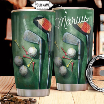 Golf Personalized Stainless Steel Tumbler 20Oz - Thegiftio UK