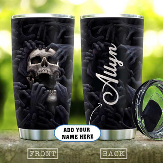 Grab Your Skull Personalized Stainless Steel Tumbler 20Oz - Thegiftio UK