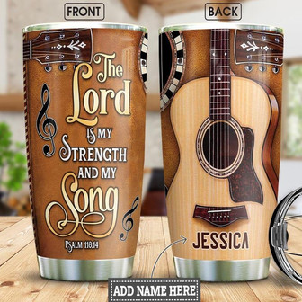 Guitar Faith Personalized Stainless Steel Tumbler 20Oz - Thegiftio