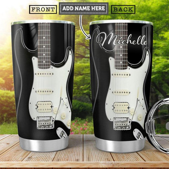 Guitar Personalized Stainless Steel Tumbler 20Oz - Thegiftio