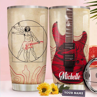 Guitar Personalized Stainless Steel Tumbler 20Oz - Thegiftio