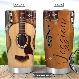 Guitar Personalized Stainless Steel Tumbler 20Oz - Thegiftio