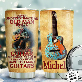Guitar Personalized Stainless Steel Tumbler 20Oz - Thegiftio