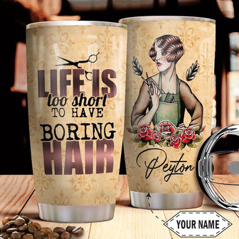 Hairstylist Personalized Stainless Steel Tumbler 20Oz - Thegiftio UK