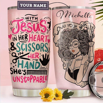 Hairstylist Personalized Stainless Steel Tumbler 20Oz - Thegiftio UK
