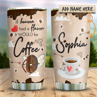 Heaven Coffee Personalized Stainless Steel Tumbler 20Oz - Thegiftio UK