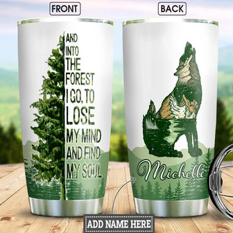 Hiking Personalized Stainless Steel Tumbler 20Oz - Thegiftio