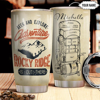 Hiking Personalized Stainless Steel Tumbler 20Oz - Thegiftio