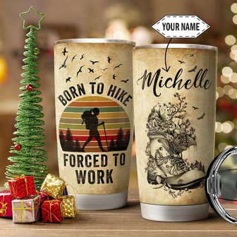 Hiking Vintage Personalized Stainless Steel Tumbler 20Oz - Thegiftio