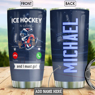 Hockey Personalized Stainless Steel Tumbler 20Oz - Thegiftio UK
