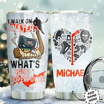 Hockey Personalized Stainless Steel Tumbler 20Oz - Thegiftio UK