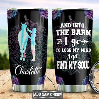 Horse Barn Personalized Stainless Steel Tumbler 20Oz - Thegiftio UK