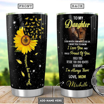 Horse To My Daughter Personalized Stainless Steel Tumbler 20Oz - Thegiftio UK