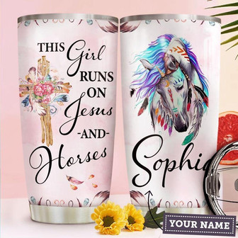 Horse Faith Personalized Stainless Steel Tumbler 20Oz - Thegiftio UK