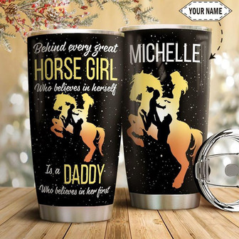 Horse Girl Personalized Stainless Steel Tumbler 20Oz - Thegiftio UK