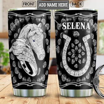 Horse Jewelry Style Personalized Stainless Steel Tumbler 20Oz - Thegiftio UK