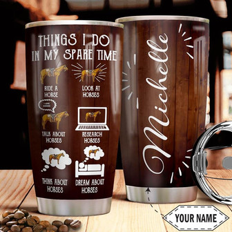 Horse Personalized Stainless Steel Tumbler 20Oz - Thegiftio UK
