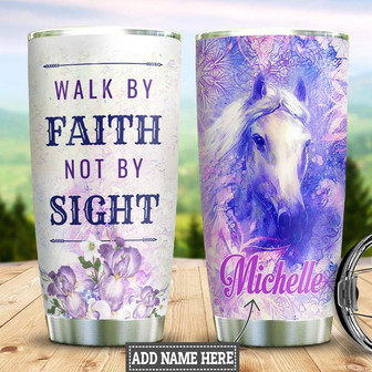 Horse Personalized Stainless Steel Tumbler 20Oz - Thegiftio UK