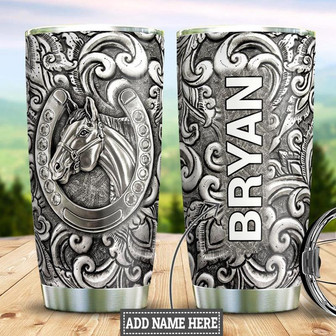 Horse Personalized Stainless Steel Tumbler 20Oz - Thegiftio UK