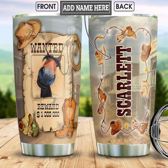 Horse Personalized Stainless Steel Tumbler 20Oz - Thegiftio UK