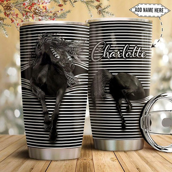 Horse Personalized Stainless Steel Tumbler 20Oz - Thegiftio UK