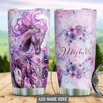 Horse Personalized Stainless Steel Tumbler 20Oz - Thegiftio UK