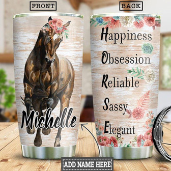 Horse Personalized Stainless Steel Tumbler 20Oz - Thegiftio UK