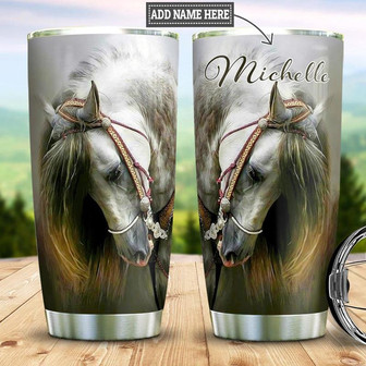 Horse Personalized Stainless Steel Tumbler 20Oz - Thegiftio UK