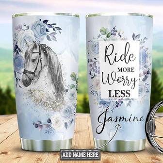 Horse Personalized Stainless Steel Tumbler 20Oz - Thegiftio UK