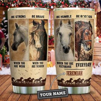 Horses Advice Personalized Stainless Steel Tumbler 20Oz - Thegiftio UK