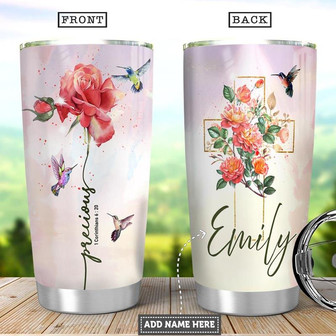 Hummingbird Bible Personalized Stainless Steel Tumbler 20Oz - Thegiftio UK