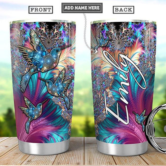 Hummingbird Colorful Personalized Stainless Steel Tumbler 20Oz - Thegiftio UK